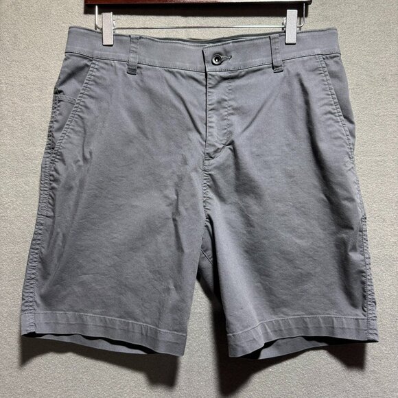 Nike Chino Short Mens Blue Dri Fit Mid-Rise Slash Pocket Flat Front Size 33 - Picture 1 of 6